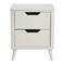 Hello Honey® 26" Yume Mid Century Modern Solid Wood Nightstand with 2 Storage Drawers